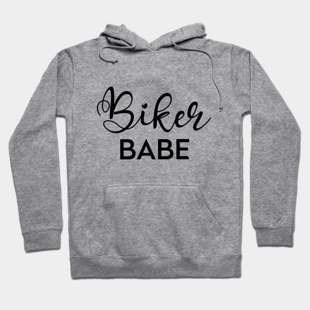 Biker Babe Graphic T-shirt Hoodie by TwoUpRidingCo